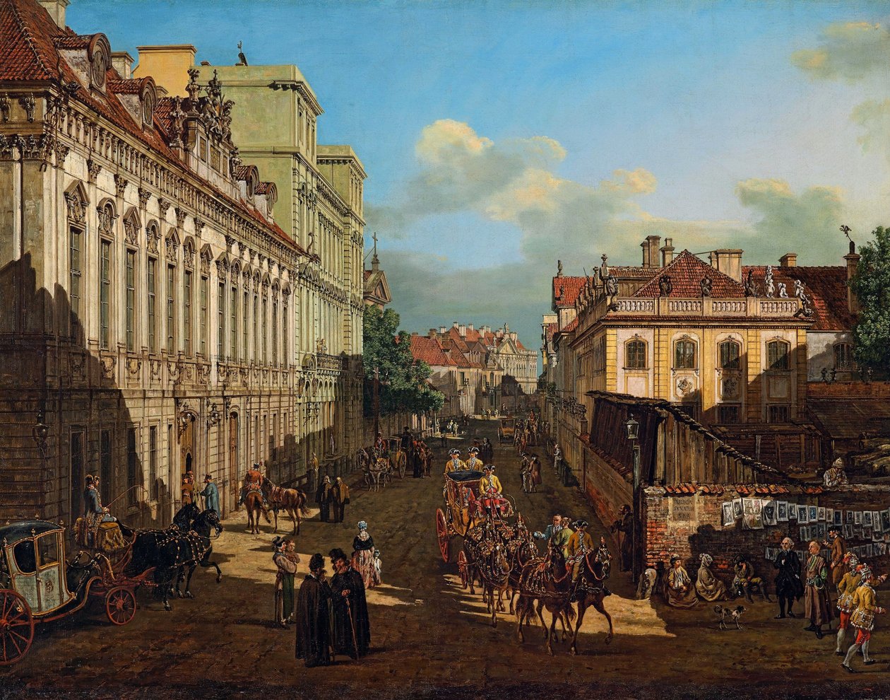 Rue Miodowa à Varsovie - Bernardo Bellotto