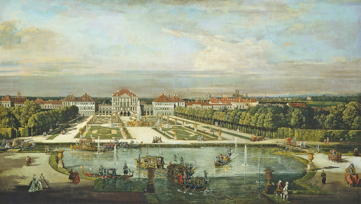 Palais de Nymphenburg, Munich, vers 1761 - Bernardo Bellotto