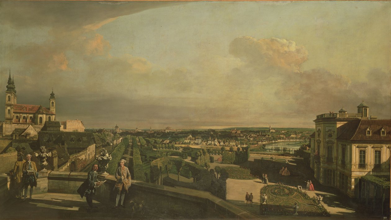 Le Palais et le Jardin Kaunitz, Vienne, 1759-60 - Bernardo Bellotto