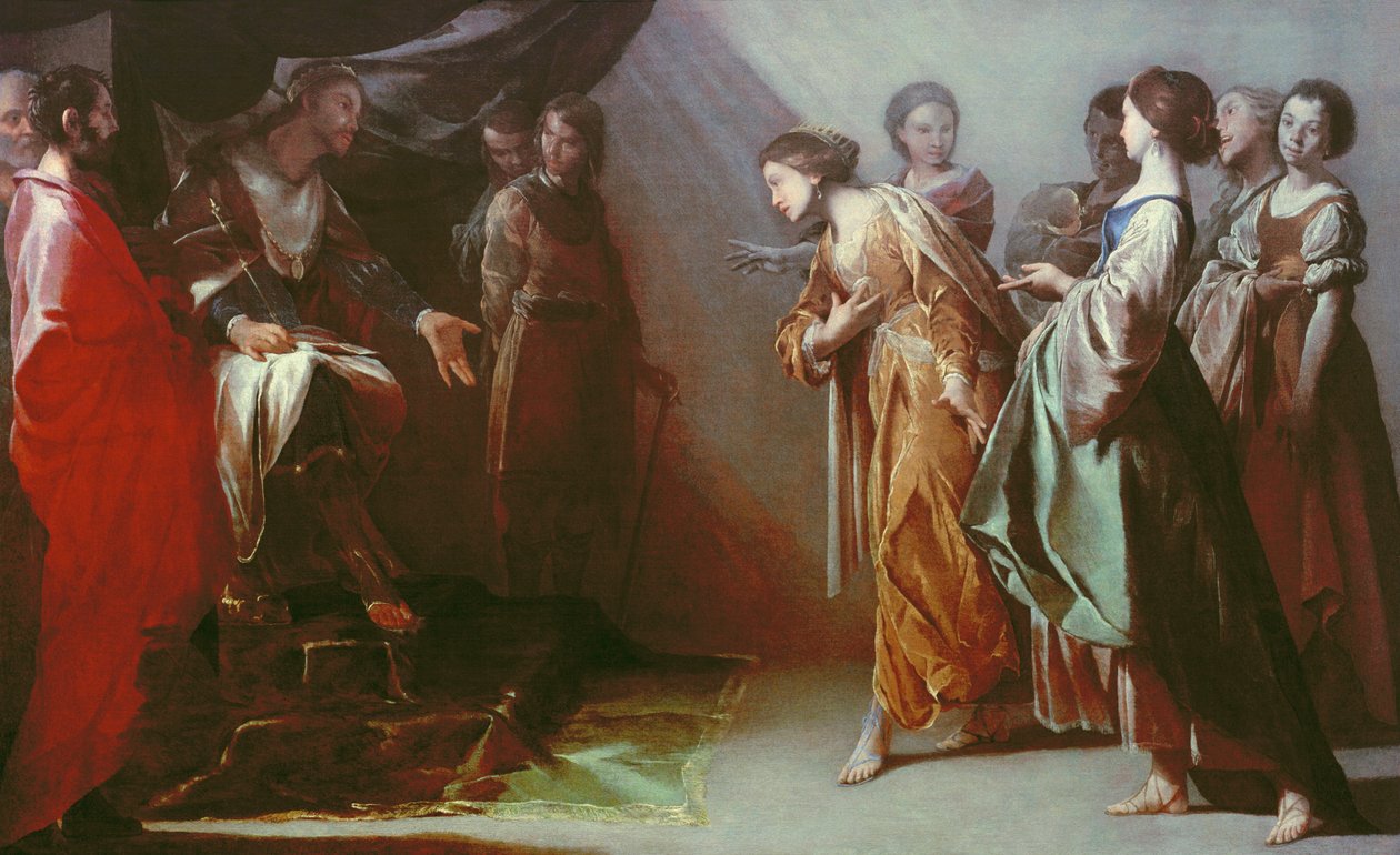 Esther et Assuérus - Bernardo Cavallino