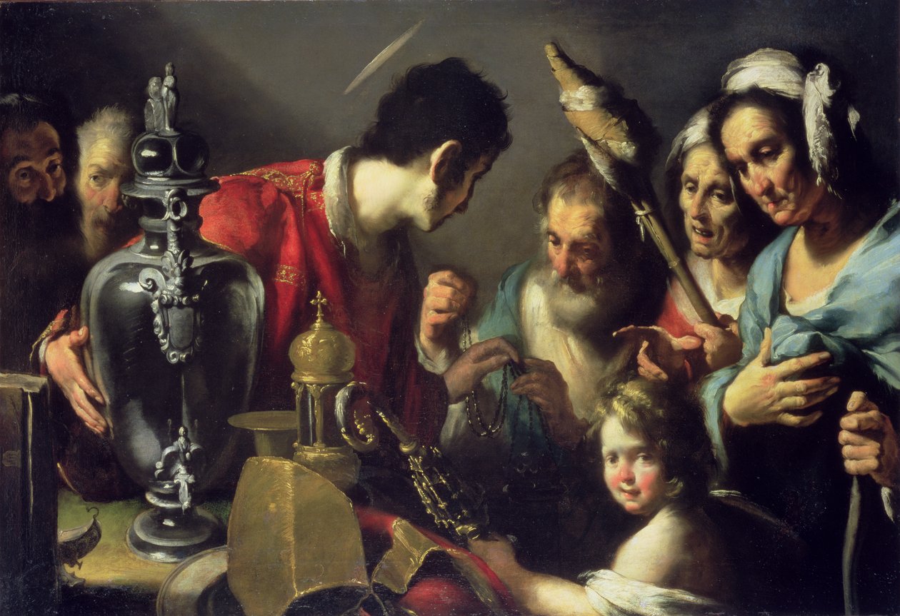 La charité de Saint Laurent - Bernardo Strozzi