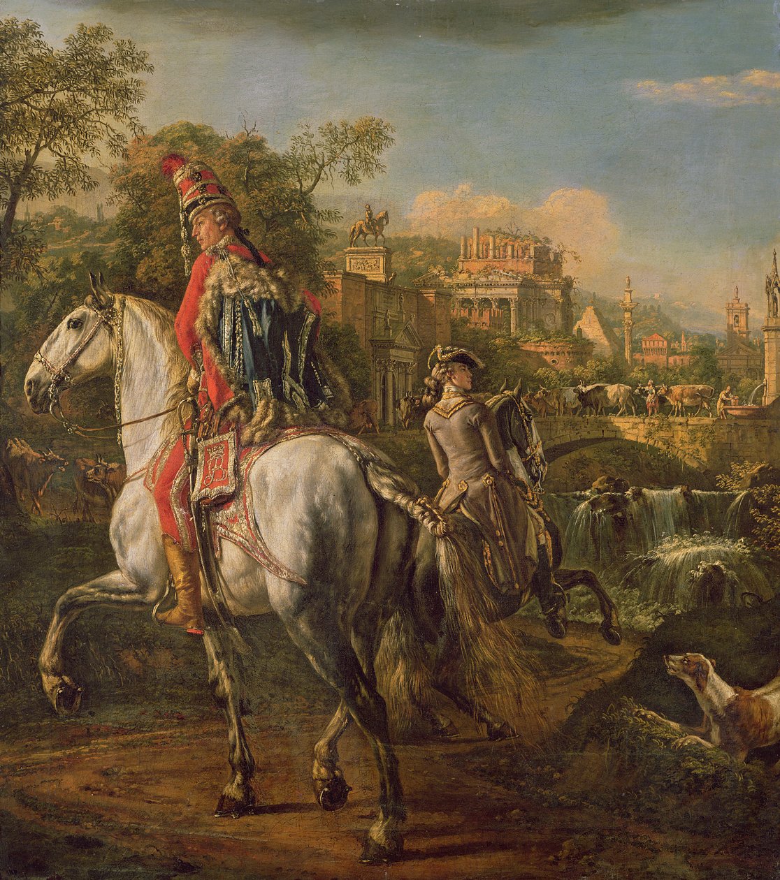 Un hussard à cheval, 1773 - Bernardo Bellotto