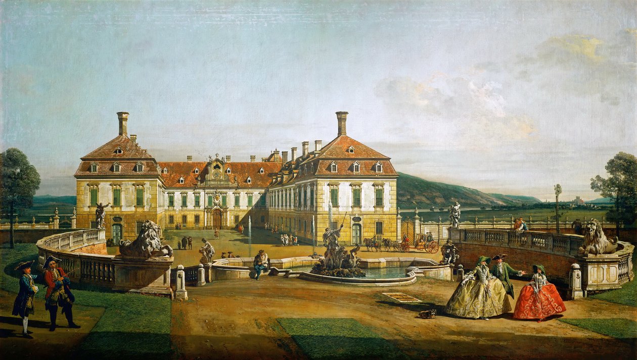 Le château impérial de Schlosshof, côté cour d