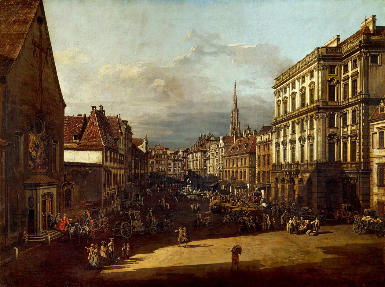 Place du Marché aux Fleurs à Vienne - Bernardo Bellotto