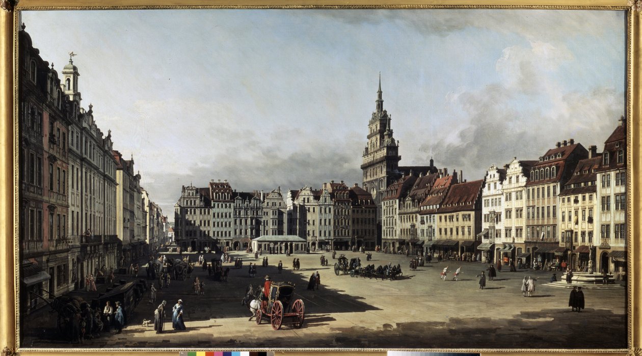 La place du vieux marché à Dresde - Bernardo Bellotto