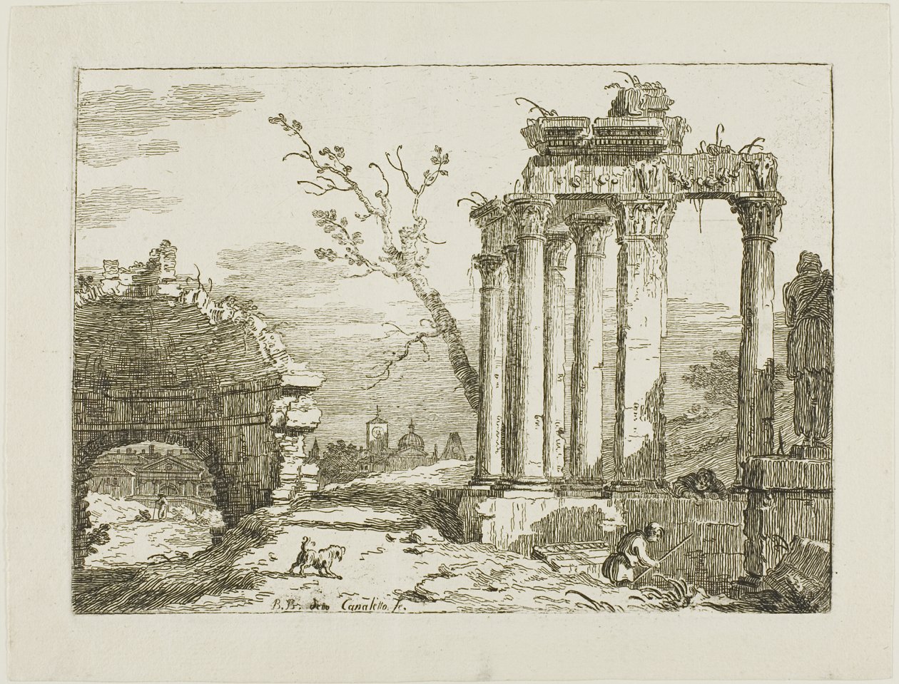 Paysage avec Ruines - Bernardo Bellotto