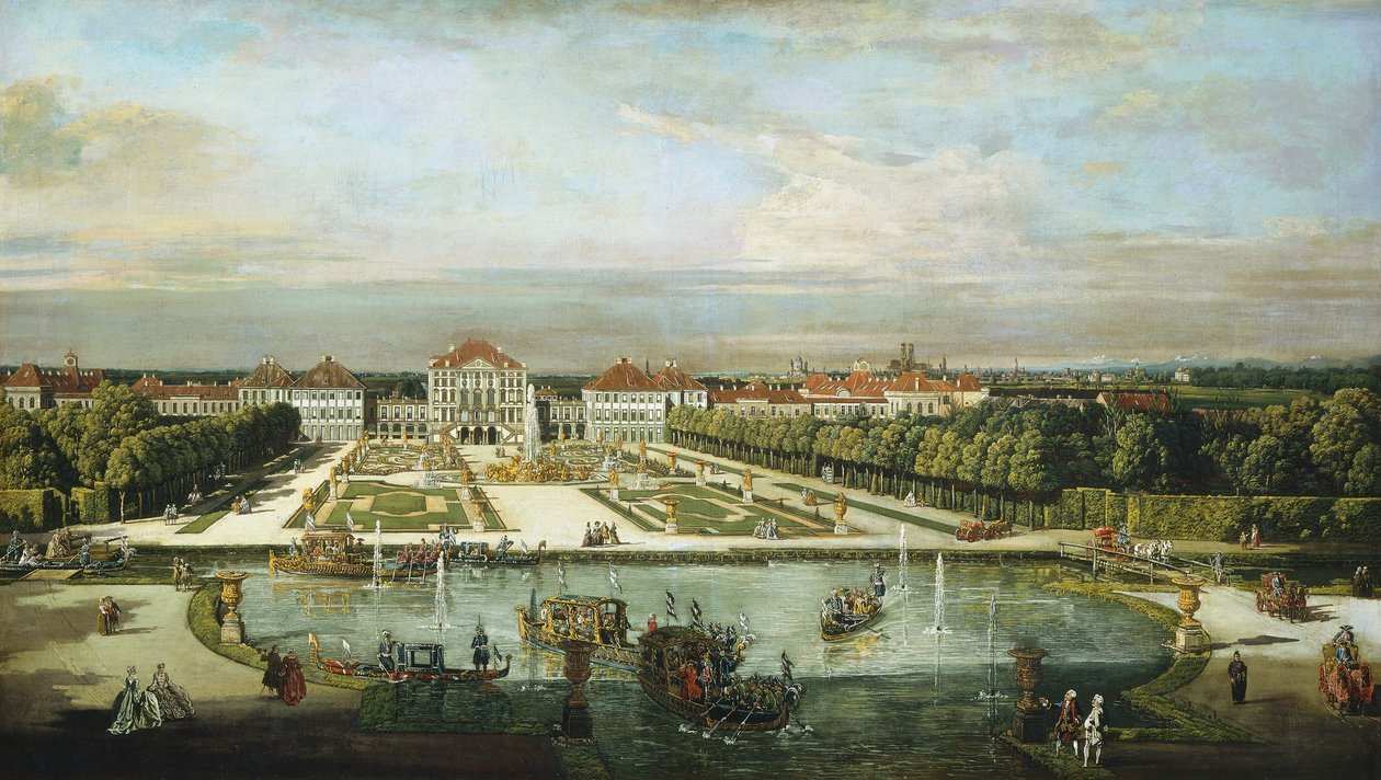 Palais de Nymphenburg, Munich, vers 1761 - Bernardo Bellotto