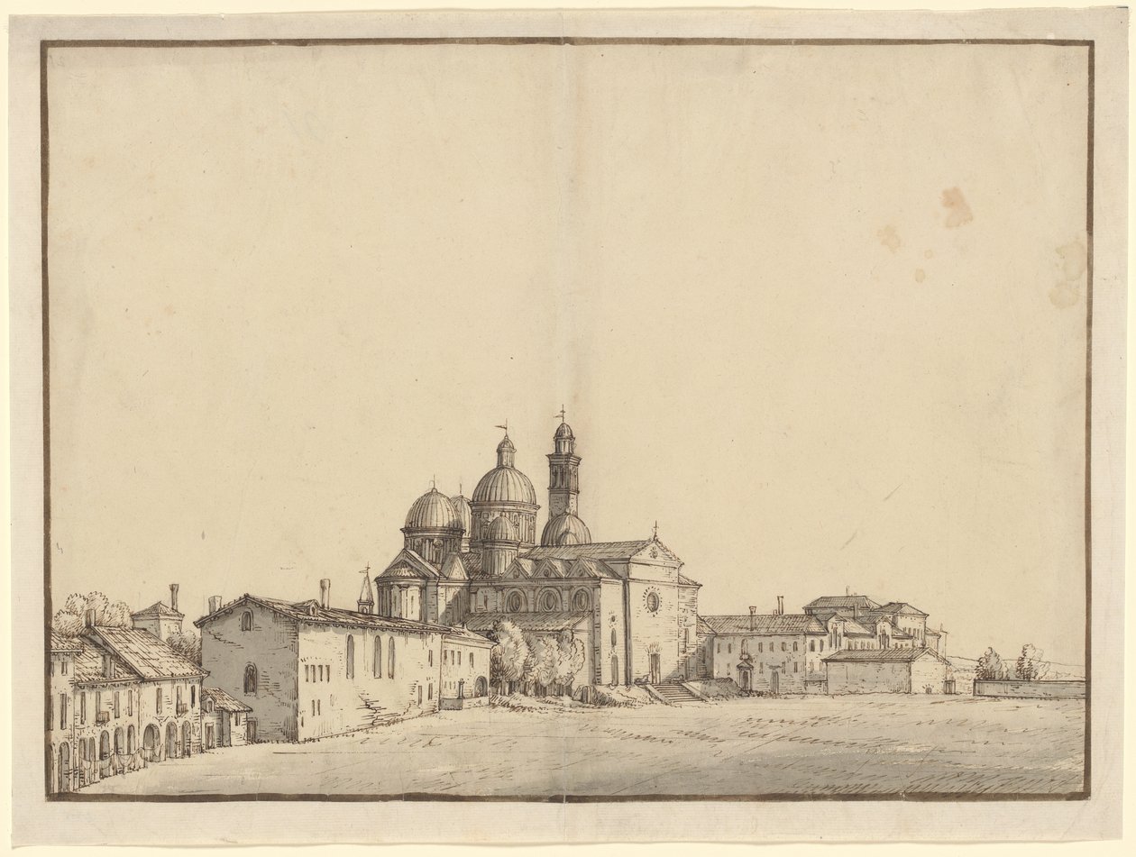 Sainte Justine et le Prato della Valle à Padoue - Bernardo Bellotto