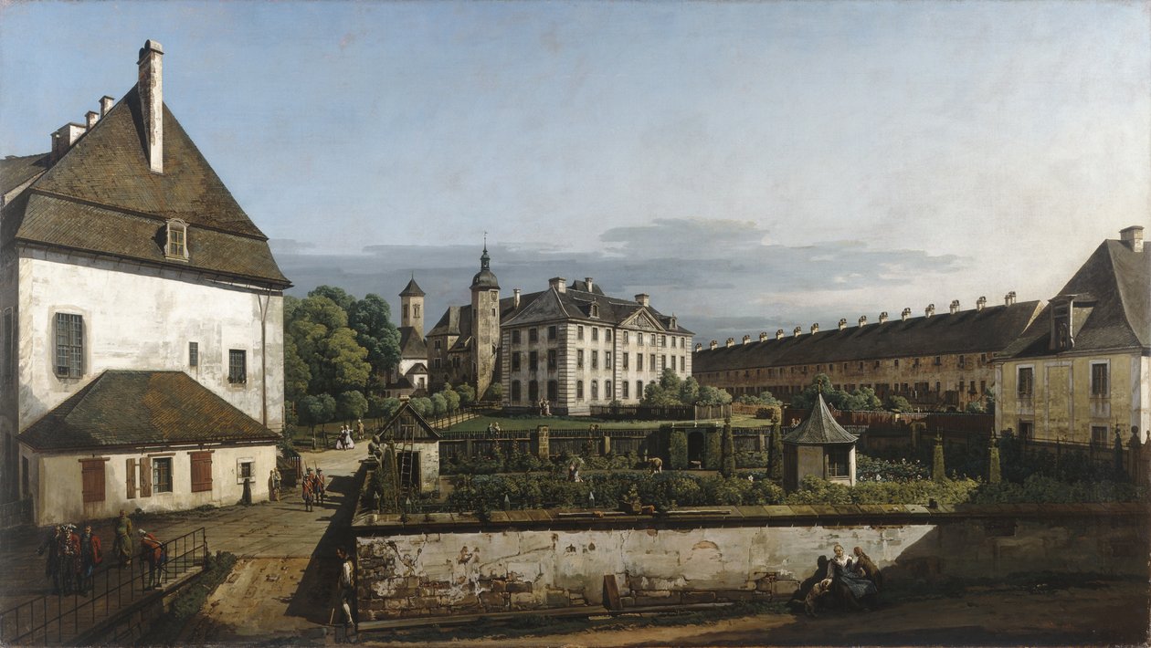 La forteresse de Königstein : Cour avec la Brunnenhaus - Bernardo Bellotto