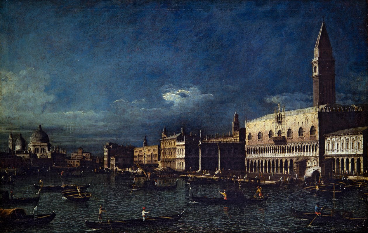Deux vues vénitiennes, Grand Canal et Molo regardant vers l