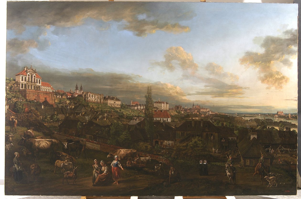 Vue de Varsovie avec le palais Ordynacki, 1772 - Bernardo Bellotto