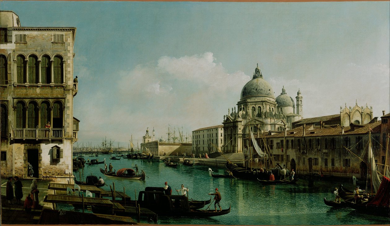 Vue du Grand Canal : Santa Maria della Salute et la Dogana depuis le Campo Santa Maria Zobenigo - Bernardo Bellotto
