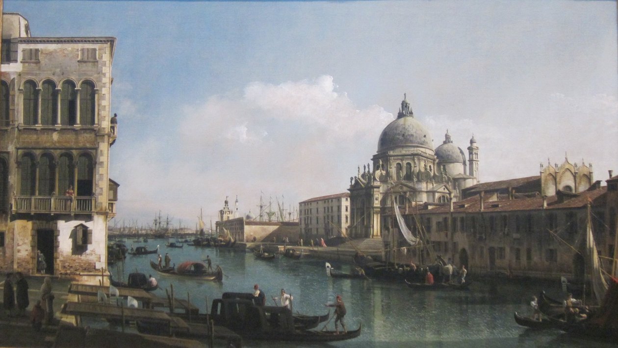 Vue du Grand Canal : Santa Maria della Salute et la Dogana depuis le Campo Santa Maria Zobenigo - Bernardo Bellotto