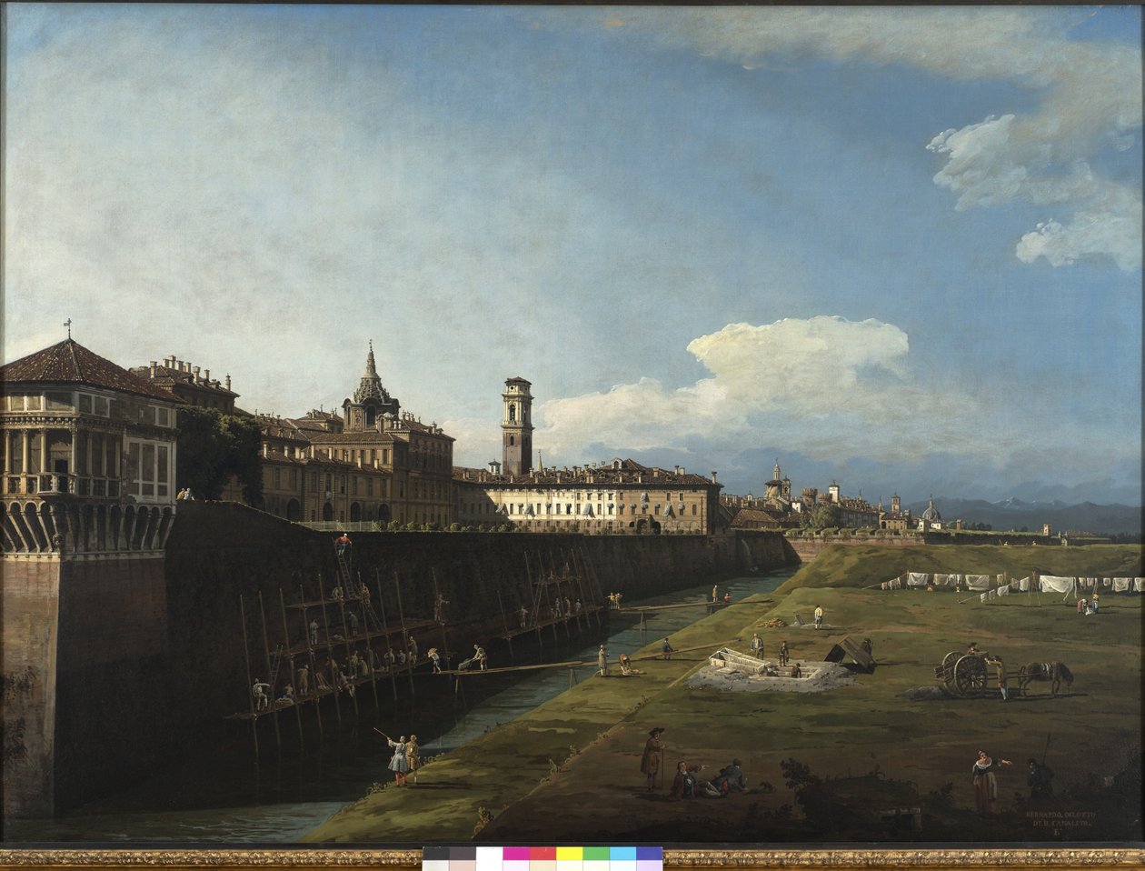 Vue de Turin depuis les jardins royaux, 1745 - Bernardo Bellotto