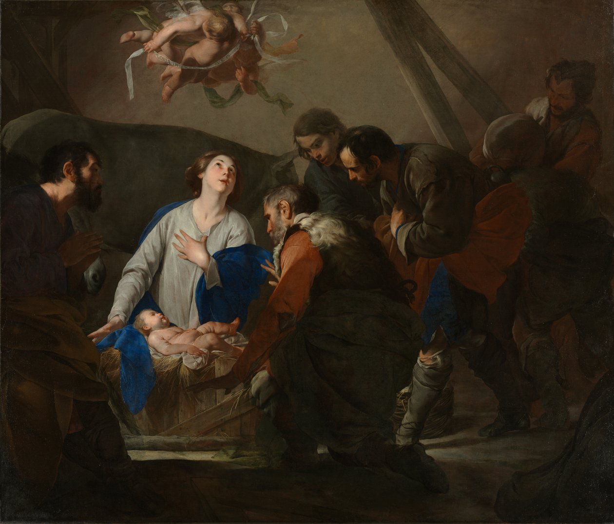Adoration des bergers - Bernardo Cavallino