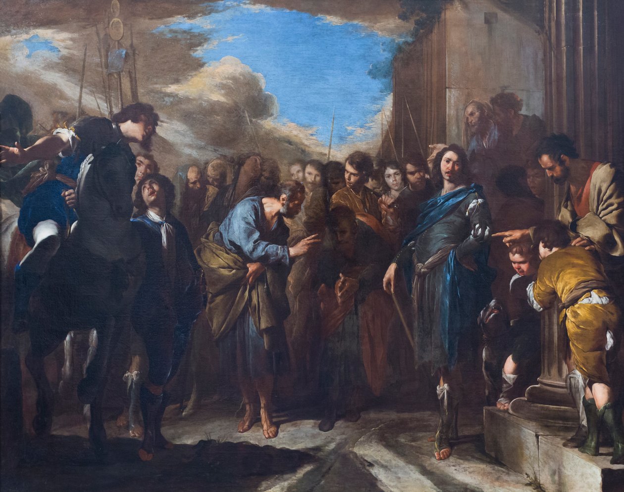 La séparation de Saint Pierre et Saint Paul - Bernardo Cavallino