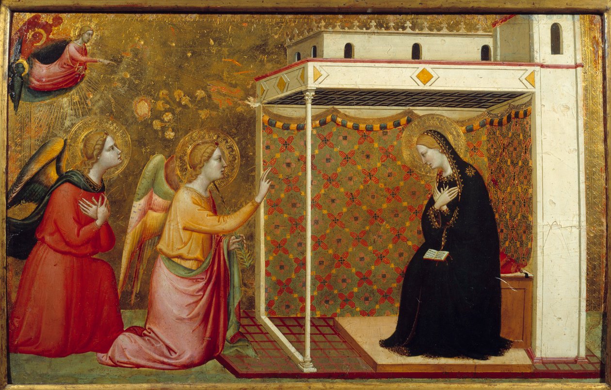 Annonciation. Peinture de Bernardo Daddi (? - 1355) Ec. Ital. - Bernardo Daddi