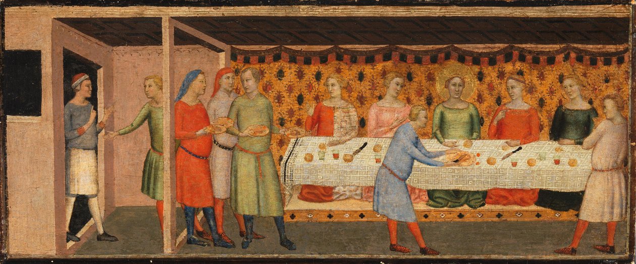 Festin de noces de sainte Cécile - Bernardo Daddi