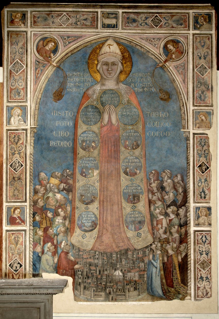 Madone de la Miséricorde - Madonna della Misericordia (Madone de la Miséricorde) par Daddi, Bernardo (1290-1350) - Bernardo Daddi