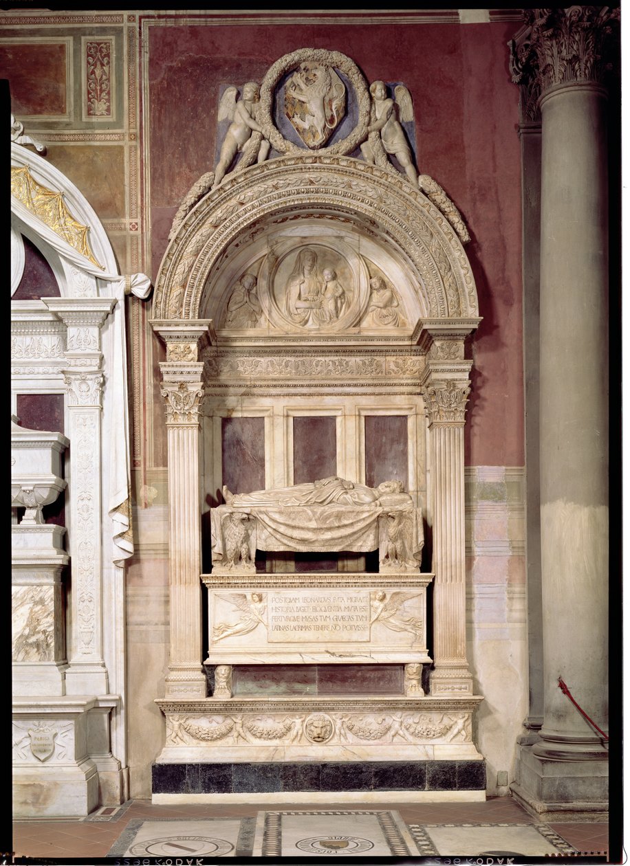 Tombe de Leonardo Bruni (1369-144) 1446-50 - Bernardo Rossellino