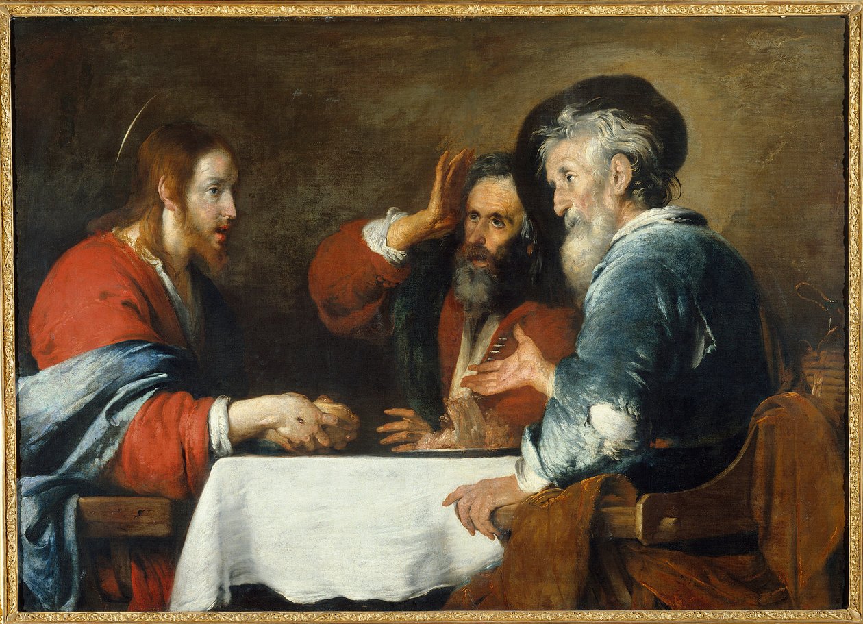 Christ à Emmaüs - Bernardo Strozzi