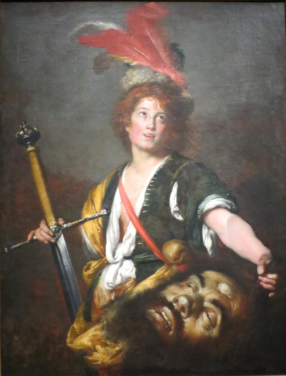 David avec la tête de Goliath - Bernardo Strozzi