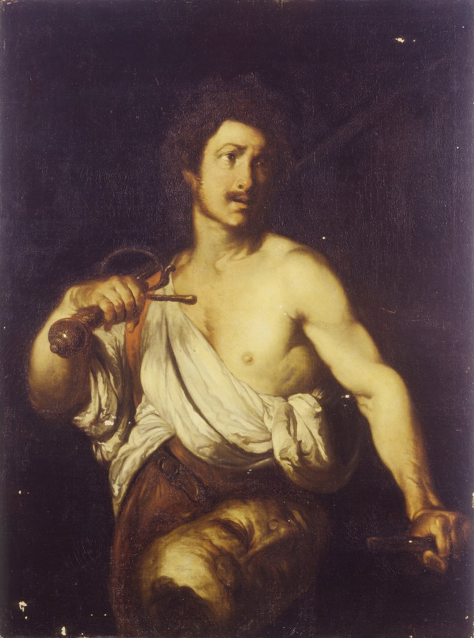 David avec la tête de Goliath, vers 1635 - Bernardo Strozzi