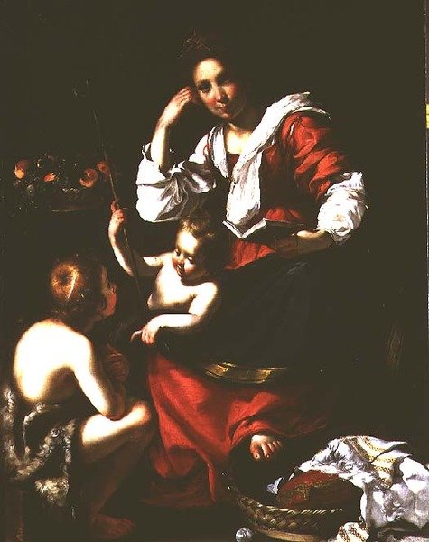 Madone et Enfant avec le petit Saint Jean-Baptiste - Bernardo Strozzi
