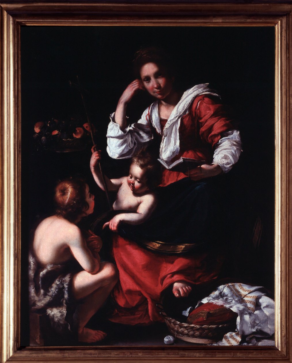 Représentation de la Sainte Famille avec l
