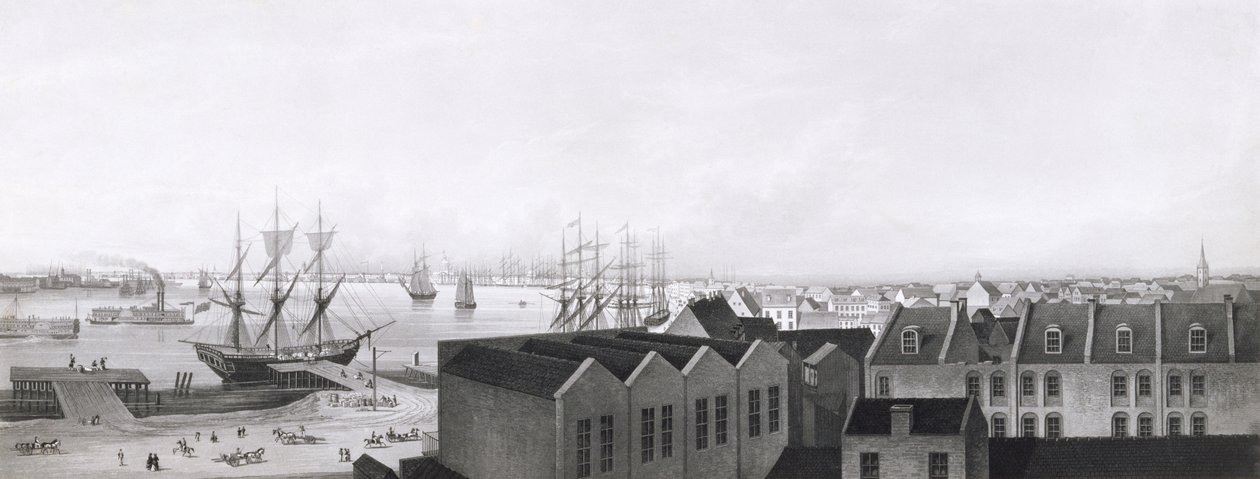 Vue de la Nouvelle-Orléans prise depuis le Lower Cotton Press, 1860 - Bernhard J. Dondorf