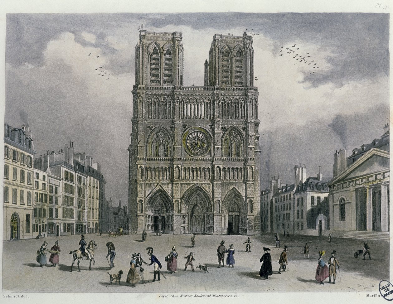 Cathédrale Notre-Dame, 1832 - Bernhard Schmidt