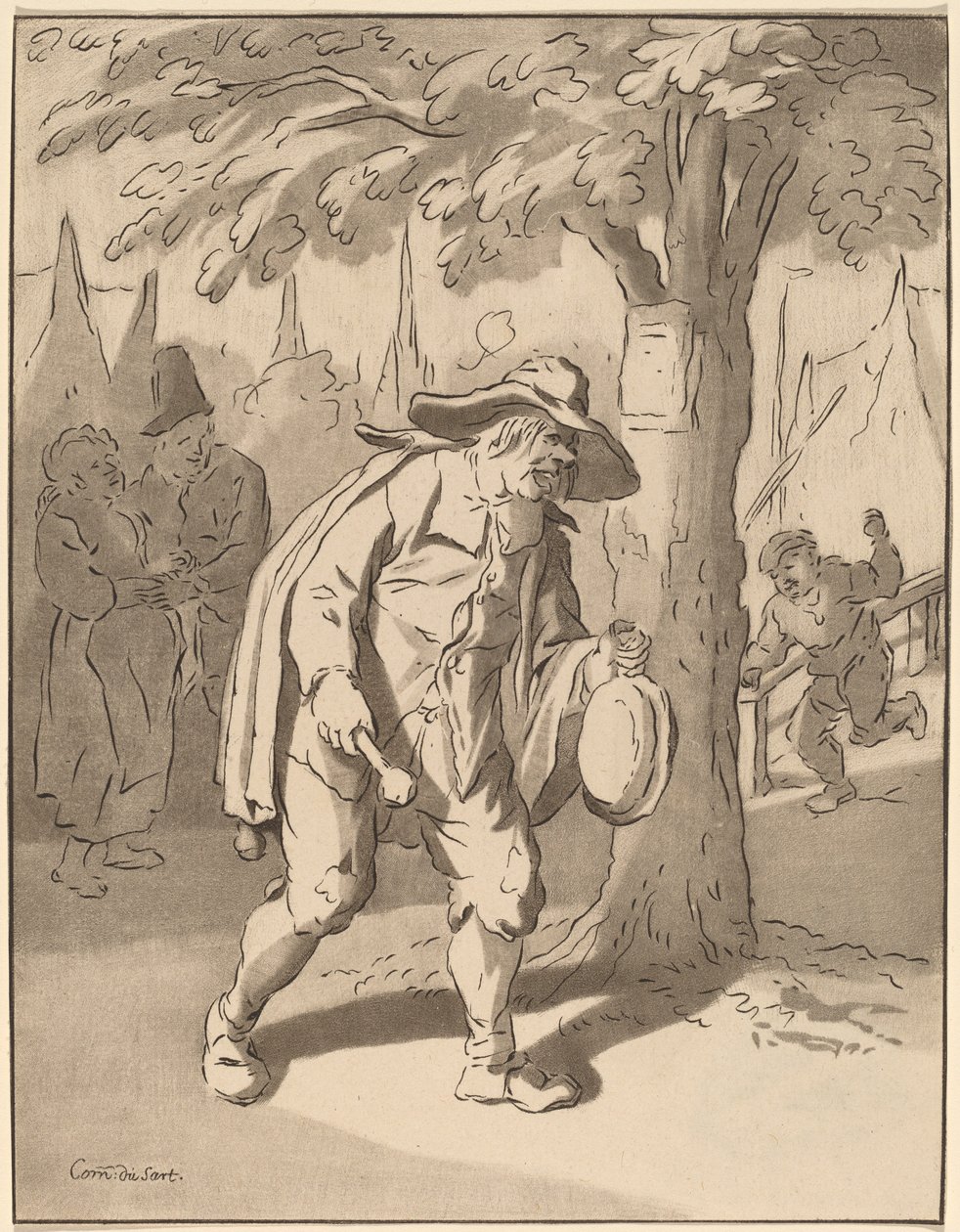 Crieur public, 1776, publié en 1777 - Bernhard Schreuder