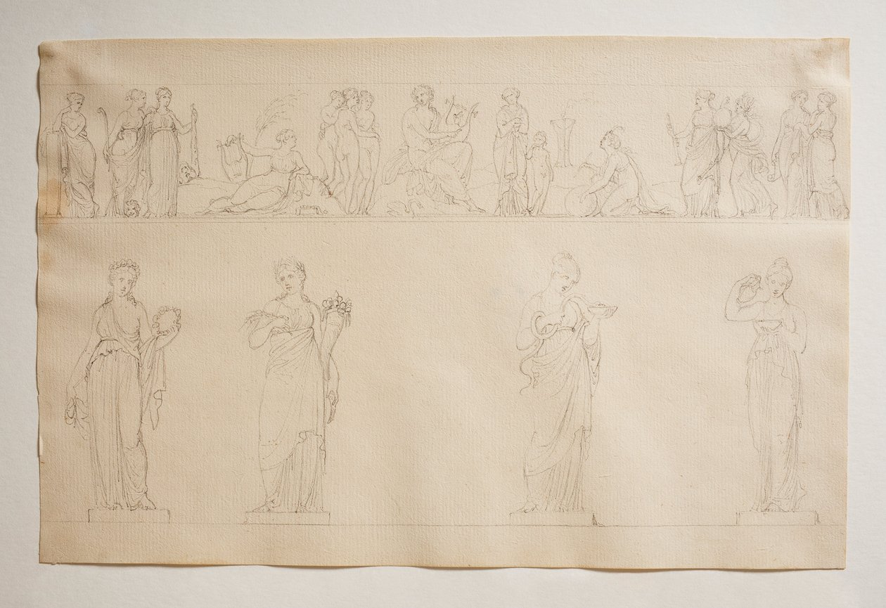 Apollon, les Grâces et les Muses - Bertel Thorvaldsen
