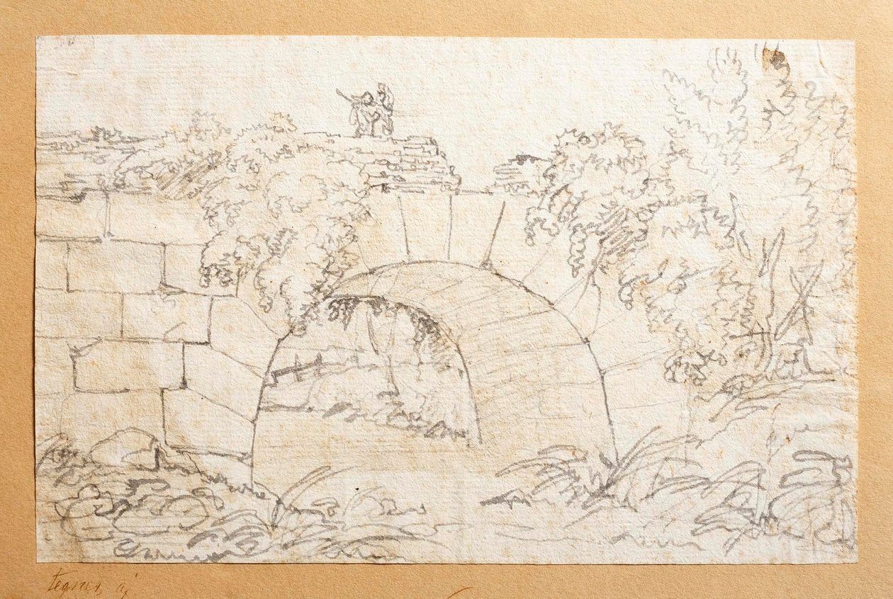 Le pont de Nono, qui enjambe la rivière Marrano, aux abords de Rome () - Bertel Thorvaldsen