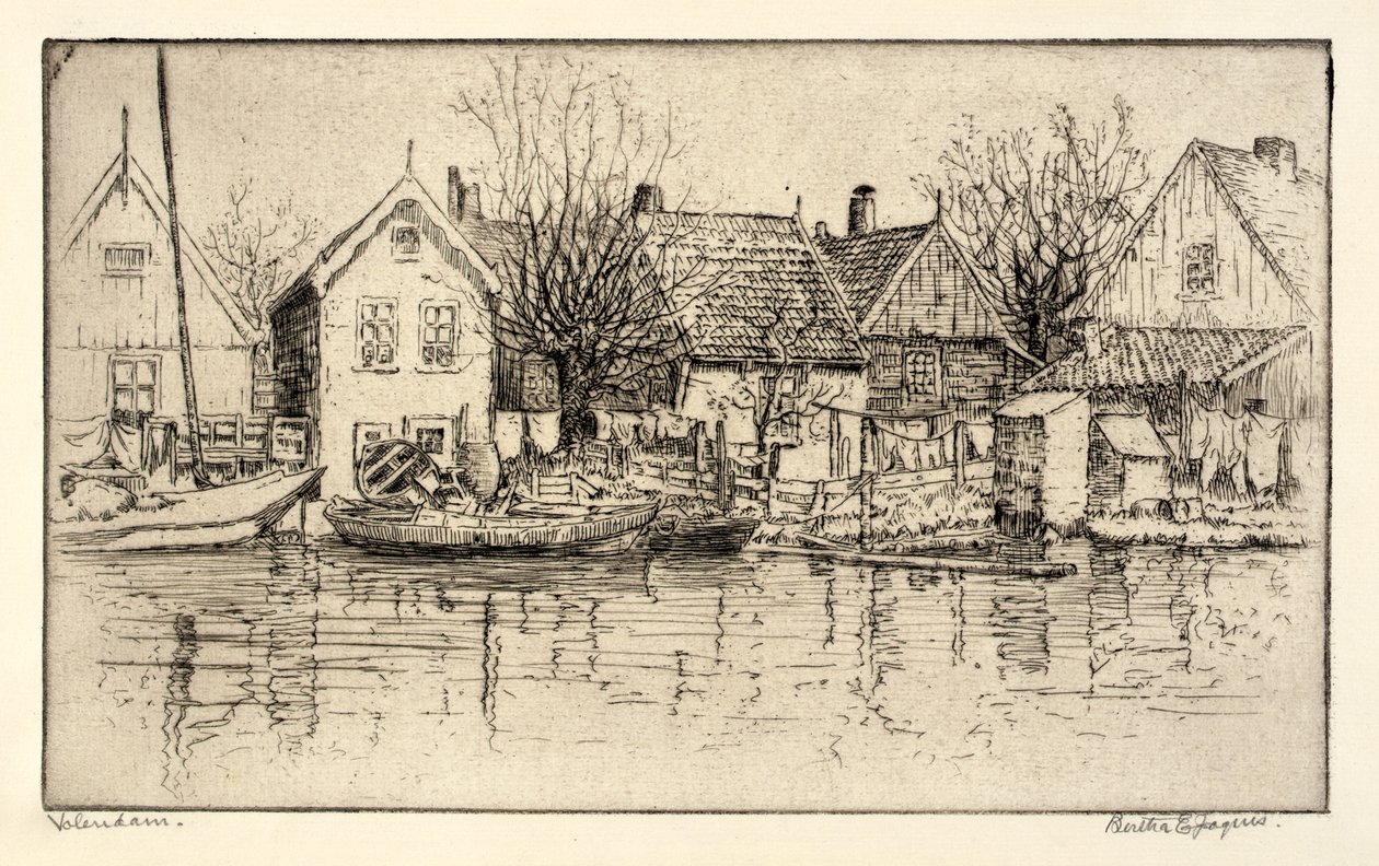 Volendam | Bertha E. Jaques | Estampe d'art