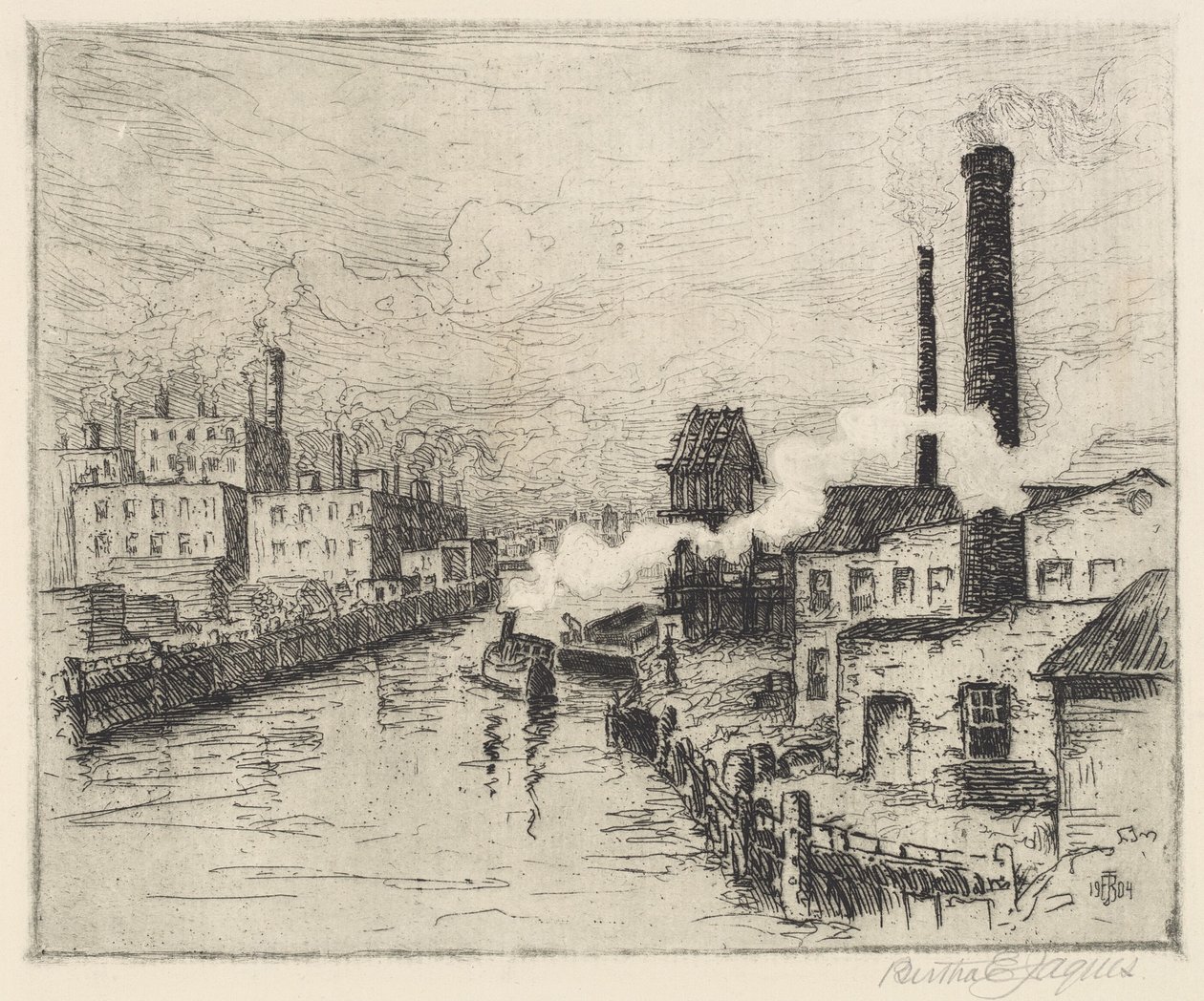 Usines sur la Rivière Chicago - Bertha Evelyn Jaques