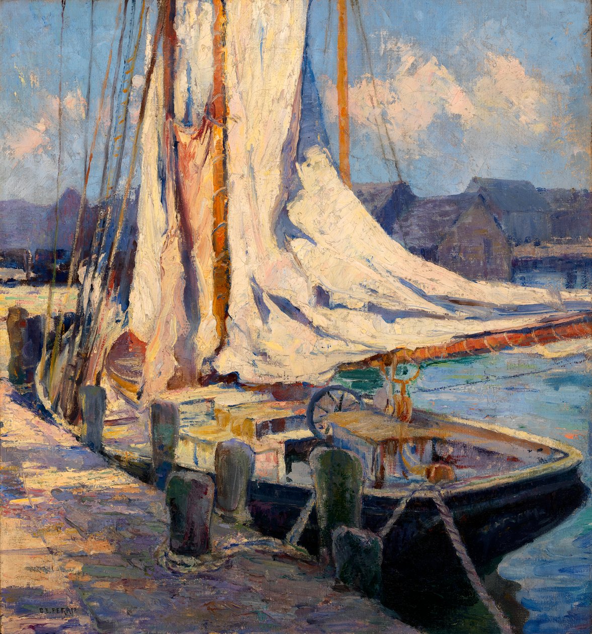 Scène de quai, Gloucester - Bertha Eversfield Perrie