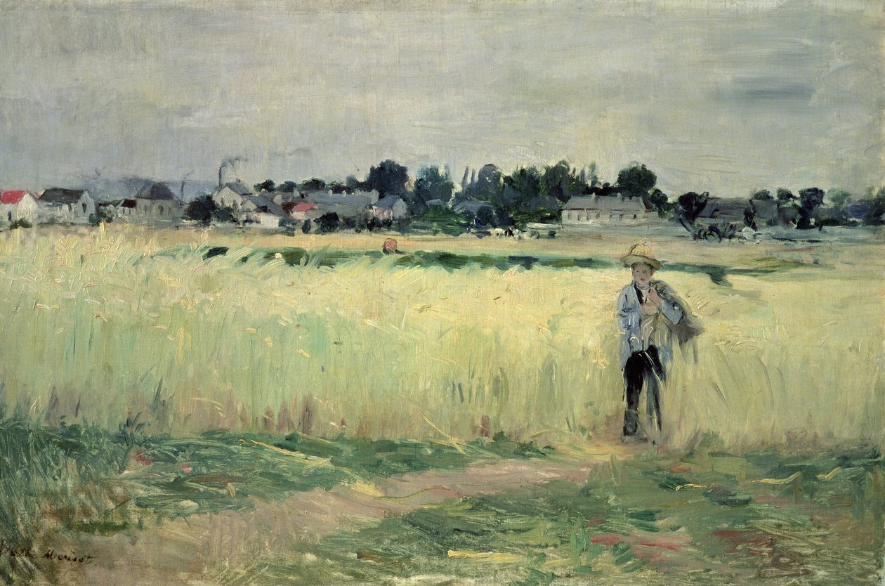 Dans le champ de blé à Gennevilliers, 1875 - Berthe Morisot