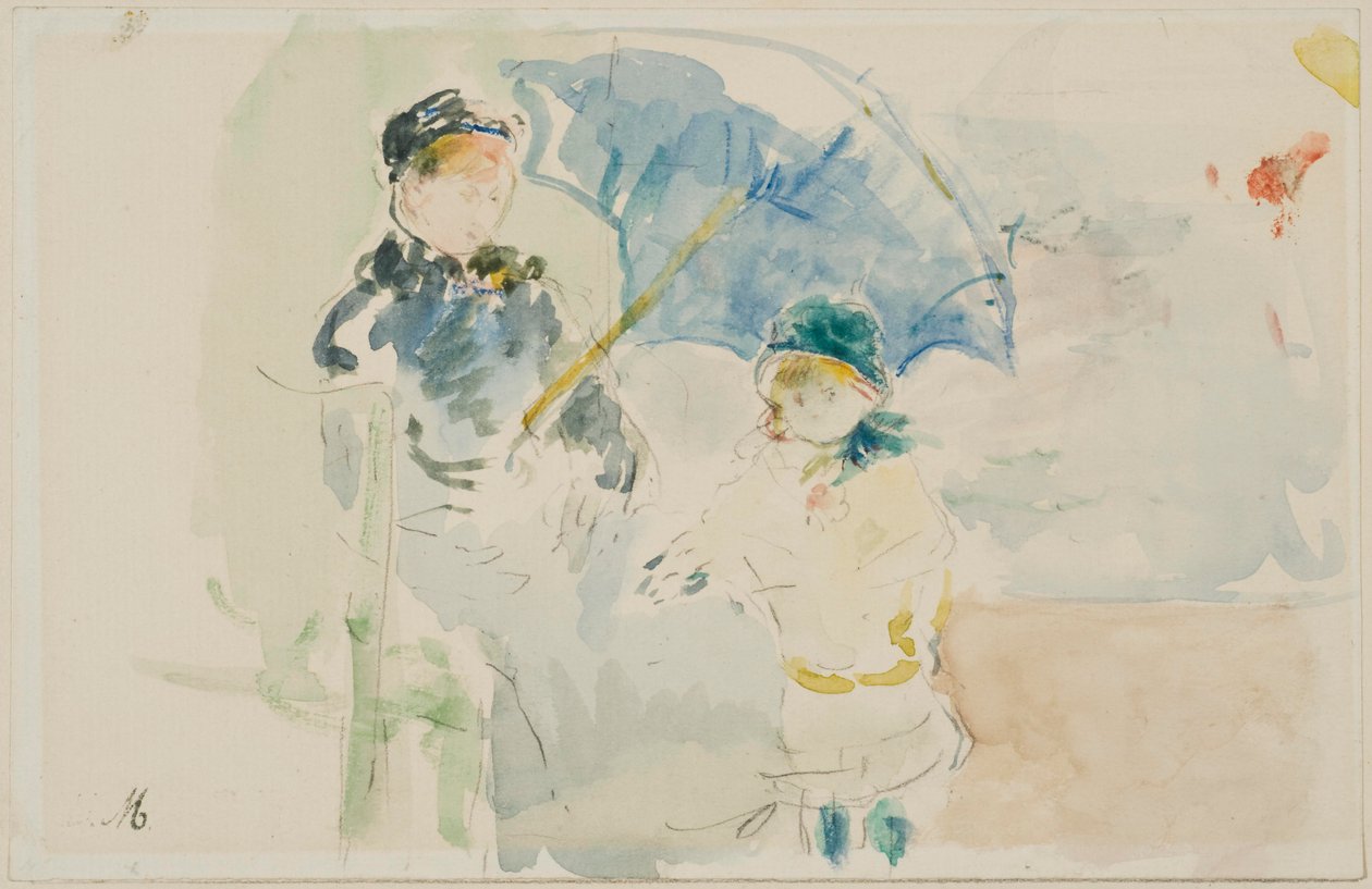 Plage de Nice - Berthe Morisot