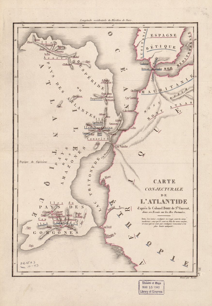 Carte conjecturale de l