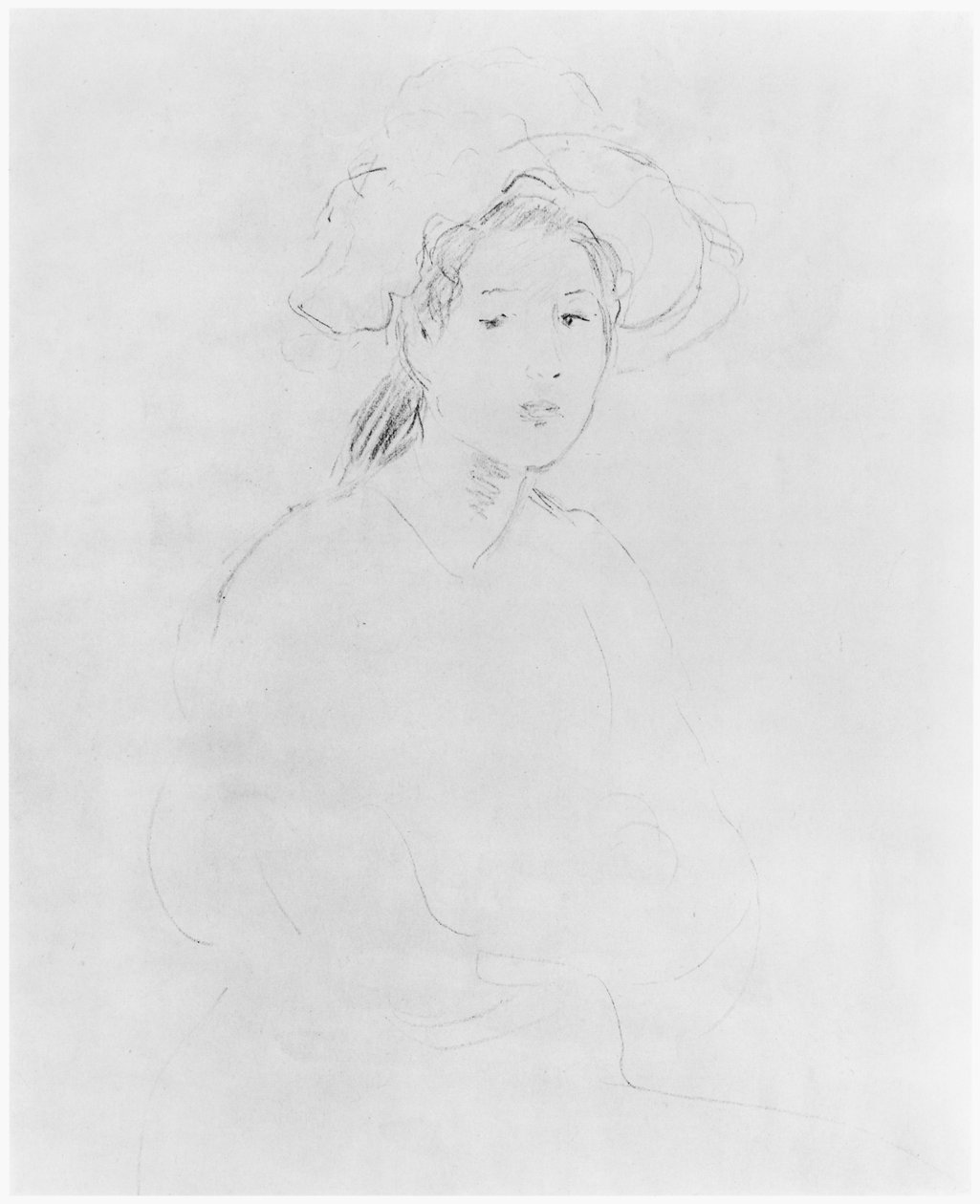 Tête de femme (Verso) 1893 - Berthe Morisot