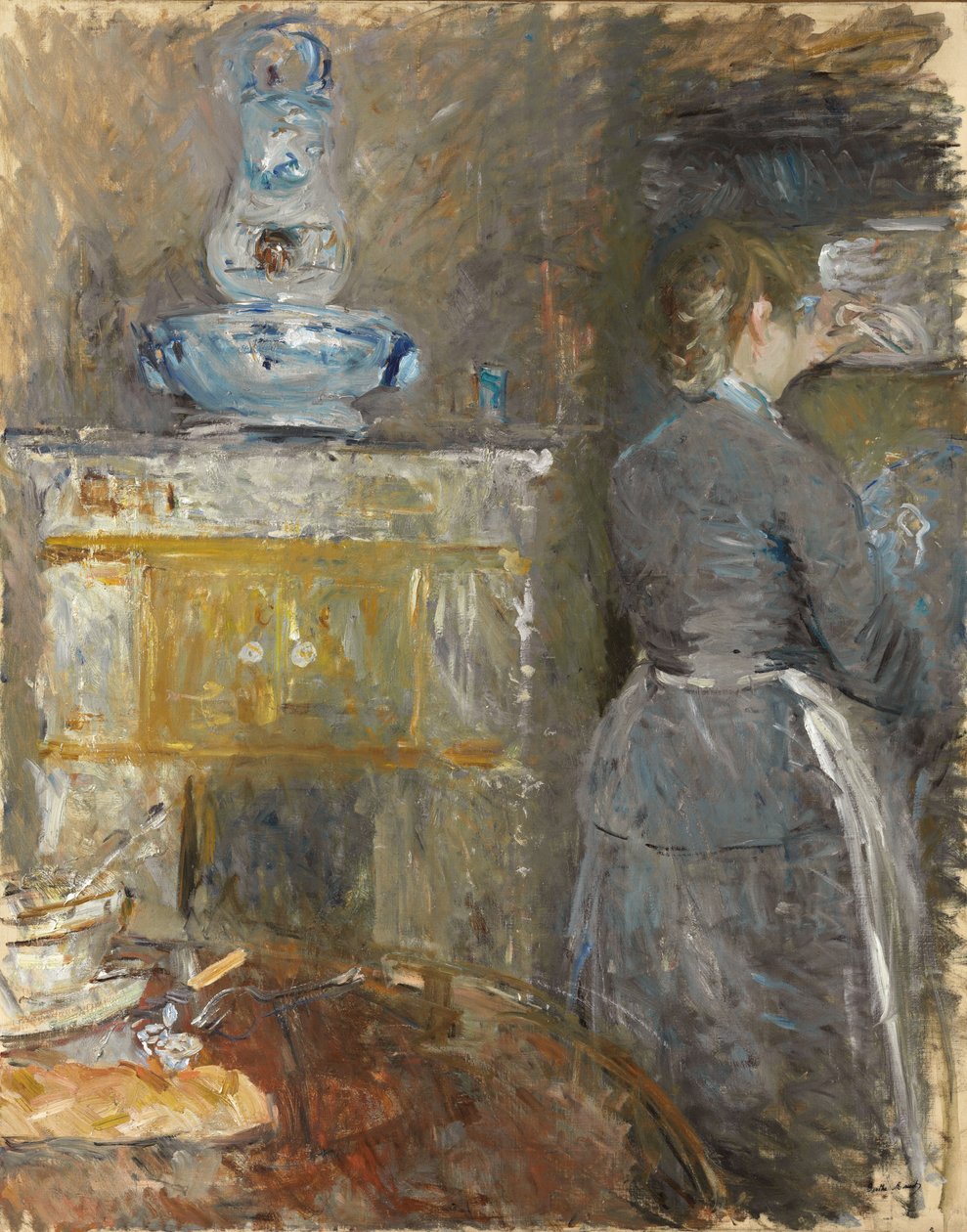 Dans la salle à manger, 1880 - Berthe Morisot