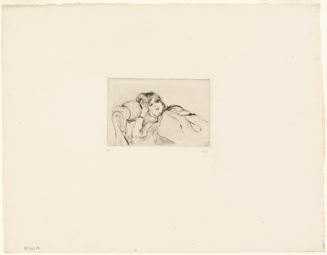 Jeune femme au repos - Berthe Morisot