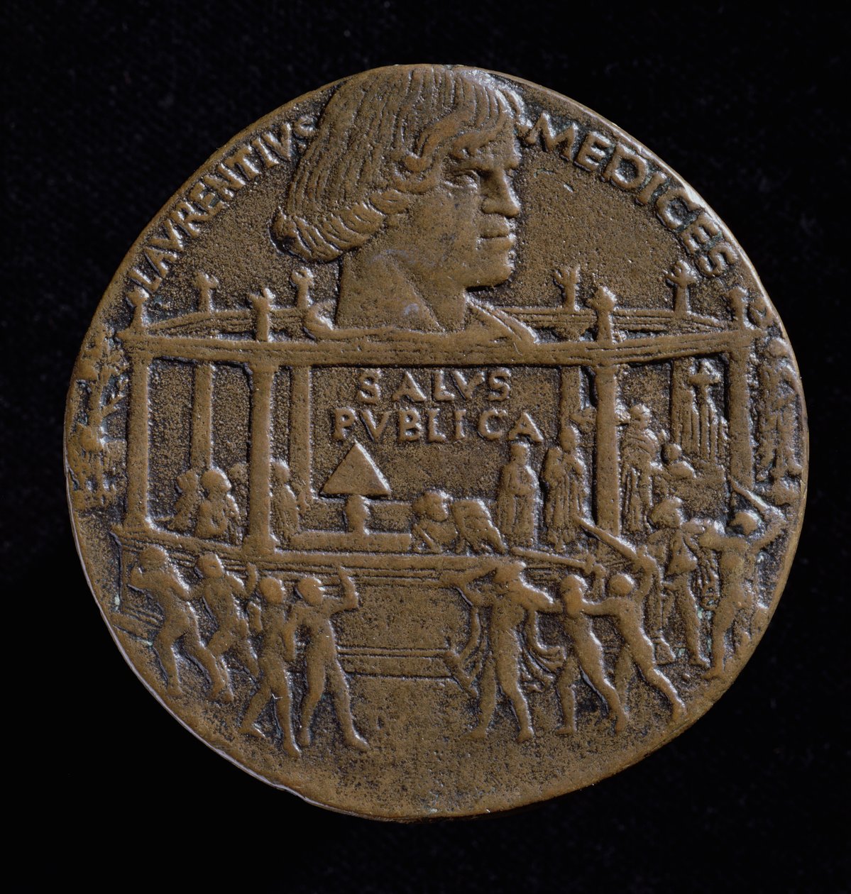 Médaille avec la tête de Lorenzo De