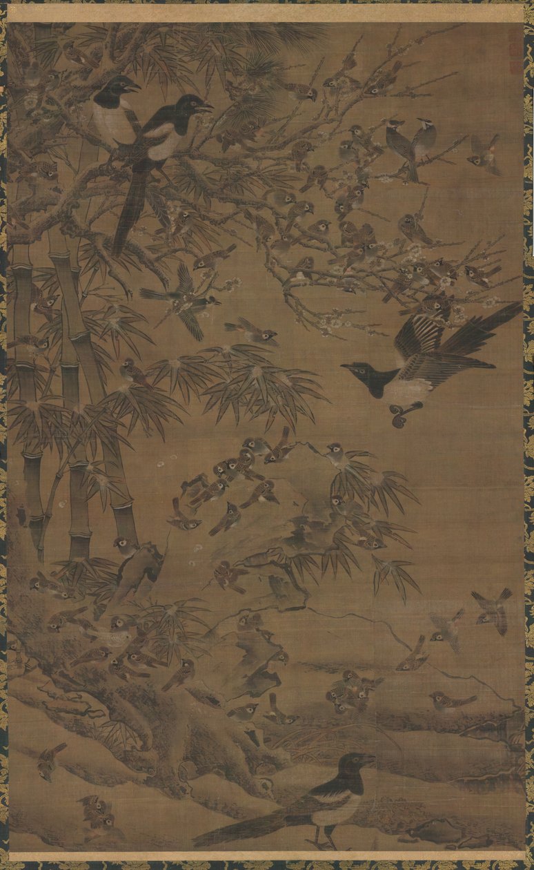 Cent oiseaux et les trois amis - Bian Wenjin