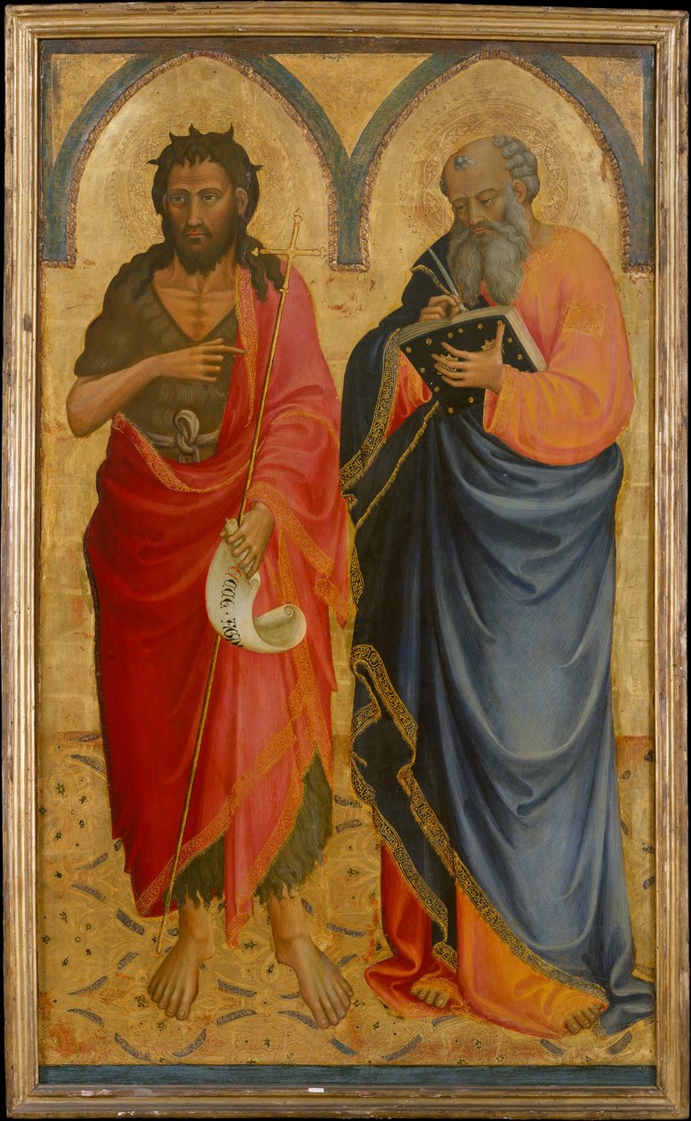 Heilige Johannes der Täufer und Matthäus - Bicci di Lorenzo