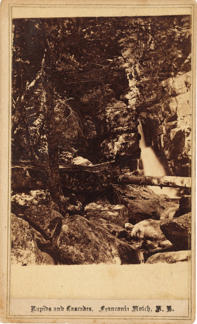 Rapides et cascades, Franconia Notch, New Hampshire, 1860s - Bierstadt Brothers