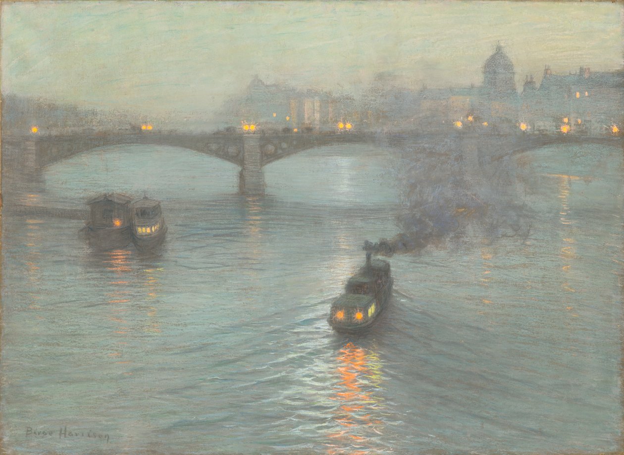 Soirée sur la Seine, vers 1888 - Birge Harrison