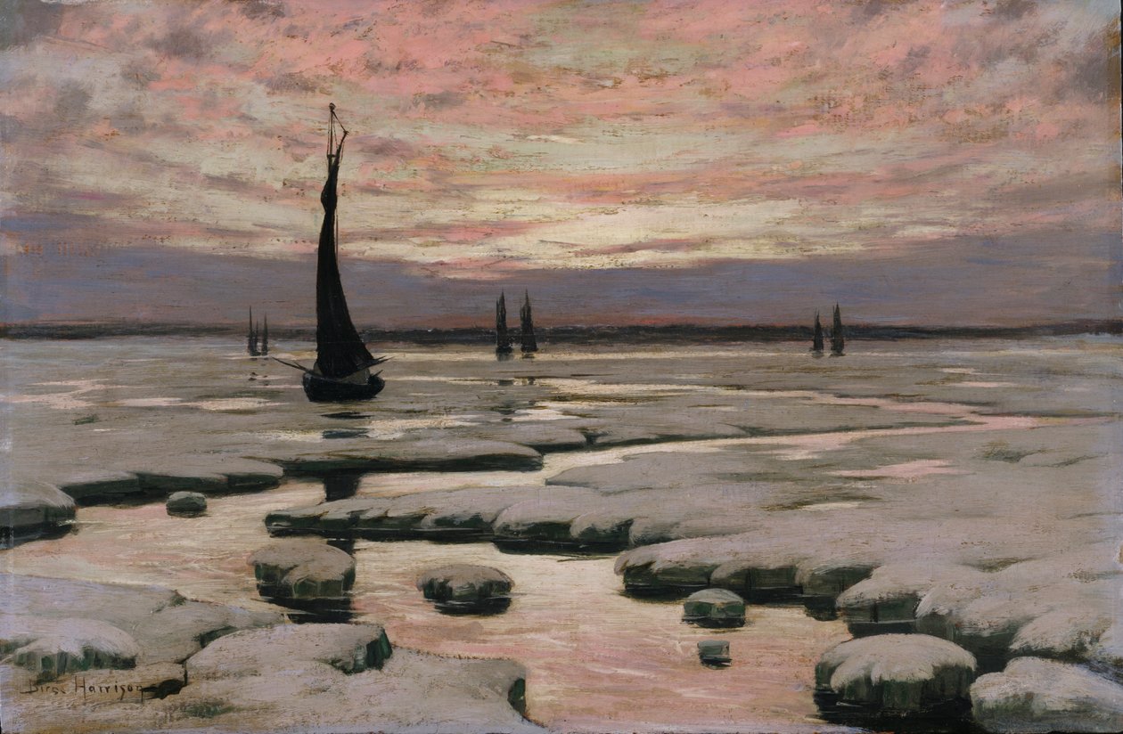 Coucher de soleil en hiver - Birge Harrison