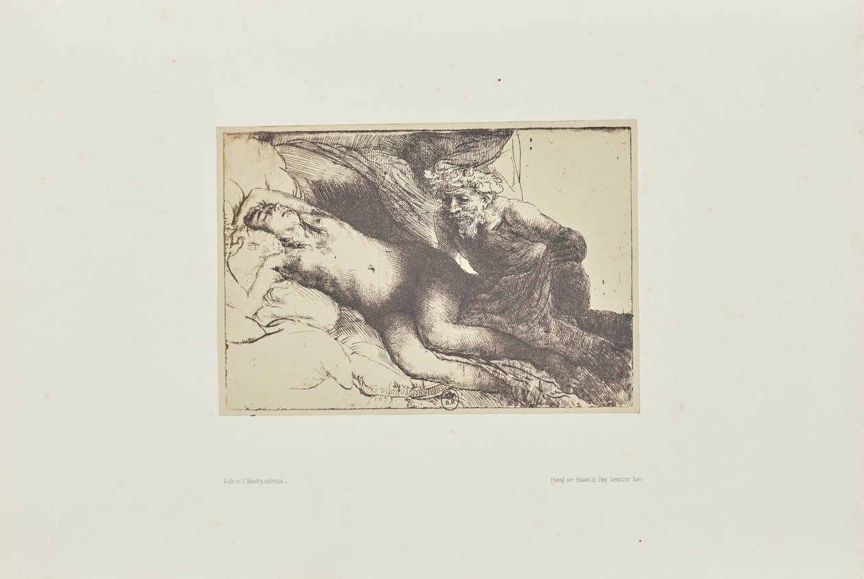 [Jupiter et Antiope : la plus grande plaque] - Bisson Frères